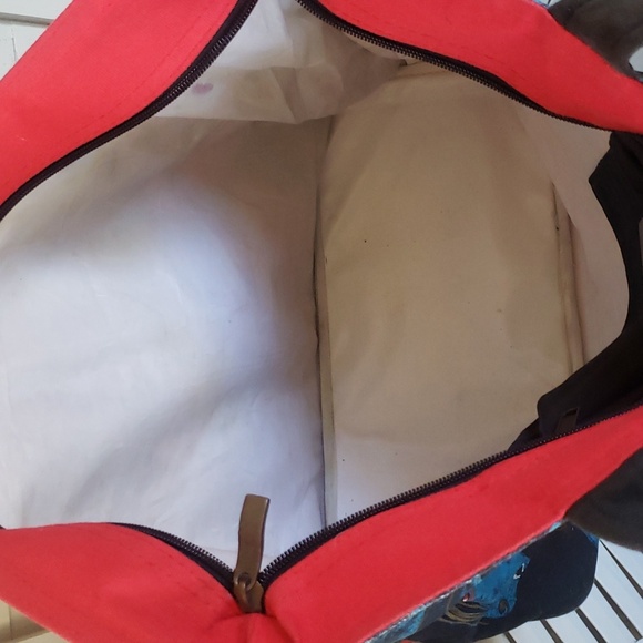 Lauren Burch horse lover multicolor canvas tote bag - Picture 6 of 6